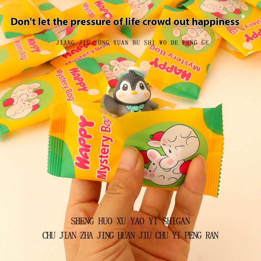 Cartoon Character Mini Penguin & Baby House Combo Blind Bag - Unique Small Scale Garden Decoration for Boys and Girls