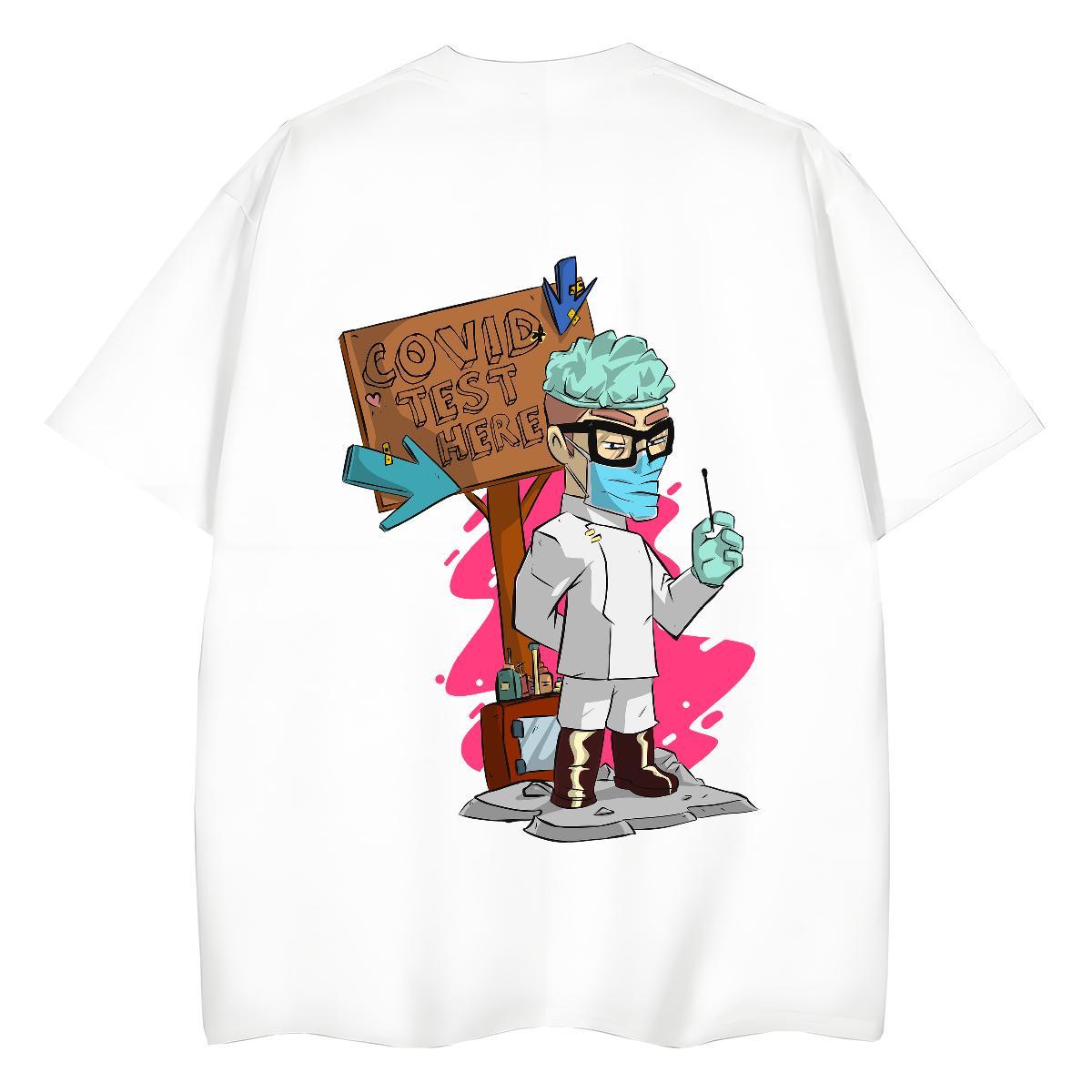 2024 DIY Woman T Shirts 230g 100% Cotton O-Neck Short Sleeve Casual Daily Wear portrait Women Tees Loose fit Plus Size Custom Top Shirts
