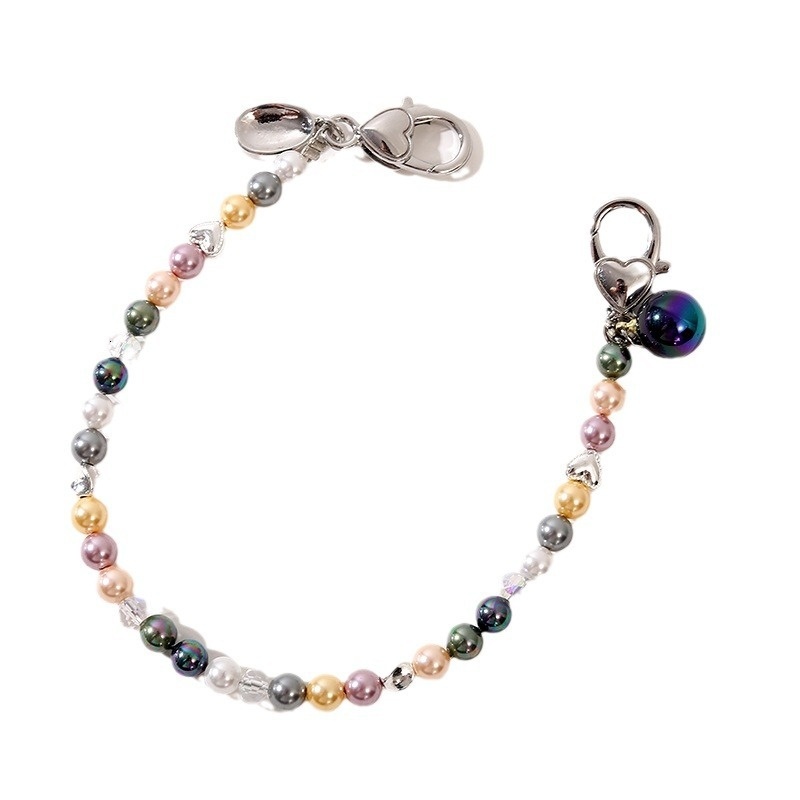 New Natural Shell Pearl Handheld Bag Chain Ins Mobile Pendant Case Keychain Phone Hanging Rope