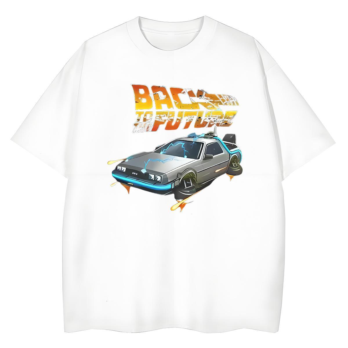 Fashion Casual T Shirts Women 230g Cotton Short sleeve Soft Hip Hop car Womens Tshirts Loose fit Floral Print Clothings