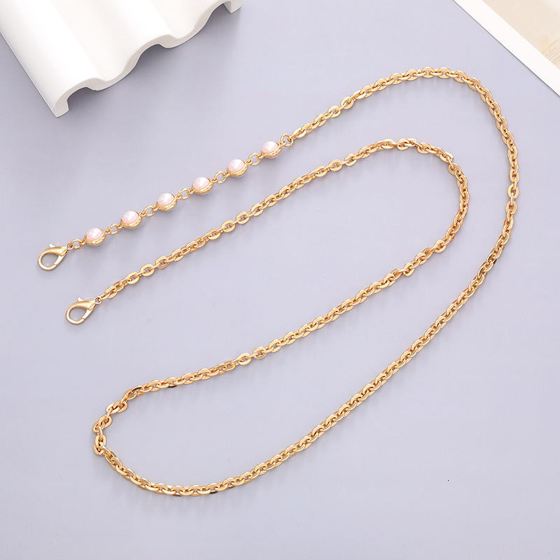Yilian's new metal pearl crossbody phone case pendant bag chain shoulder strap hanging rope for women