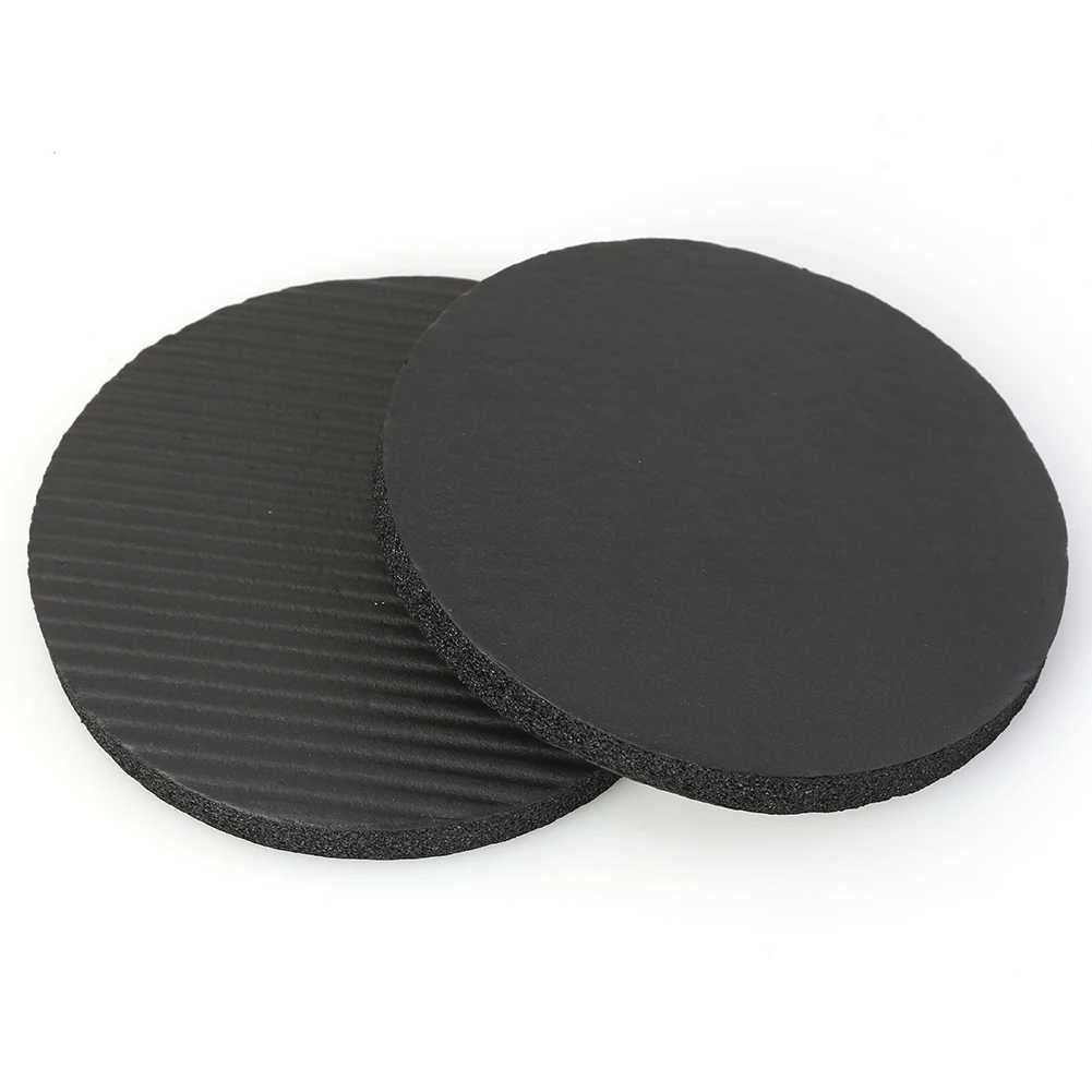 2 pieces/set fitness anti slip yoga mat NBR board push up round knee pad W240906