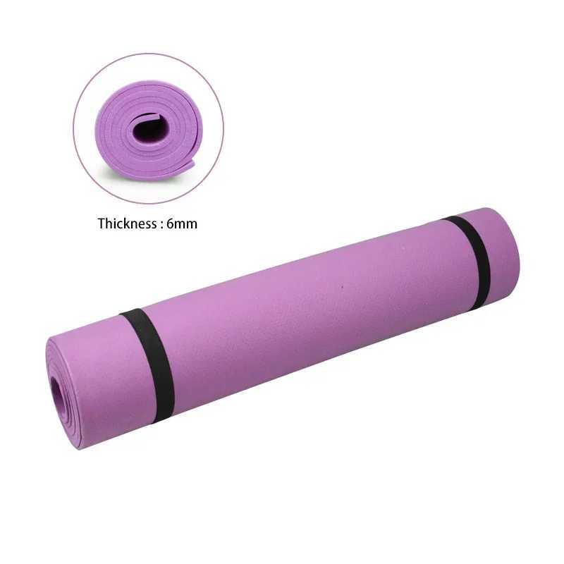 Thick anti slip yoga mat comfortable foam yoga mat EVA comfortable foam sports fitness 6mm Para Exerc cio E Pilates W240906
