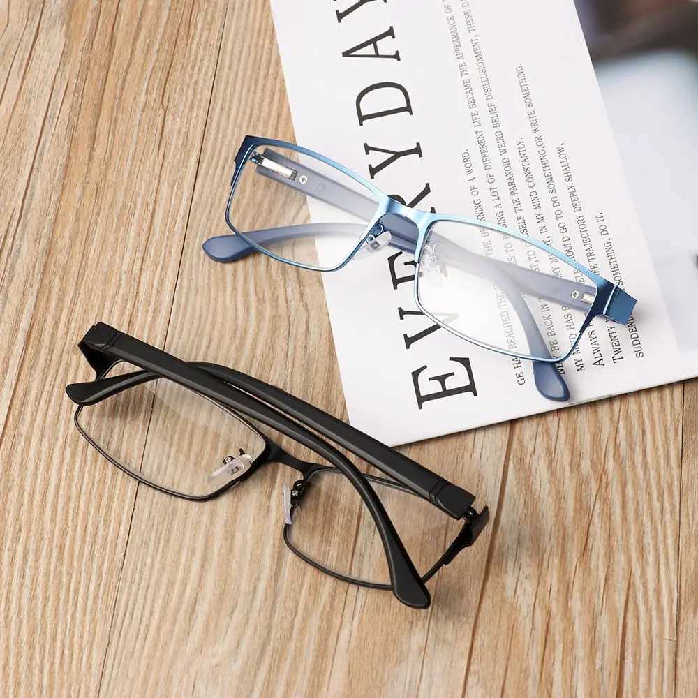 Newly arrived mens business reading glasses titanium alloy frame mens Hyperopia Presbyterian prescription glasses W240906