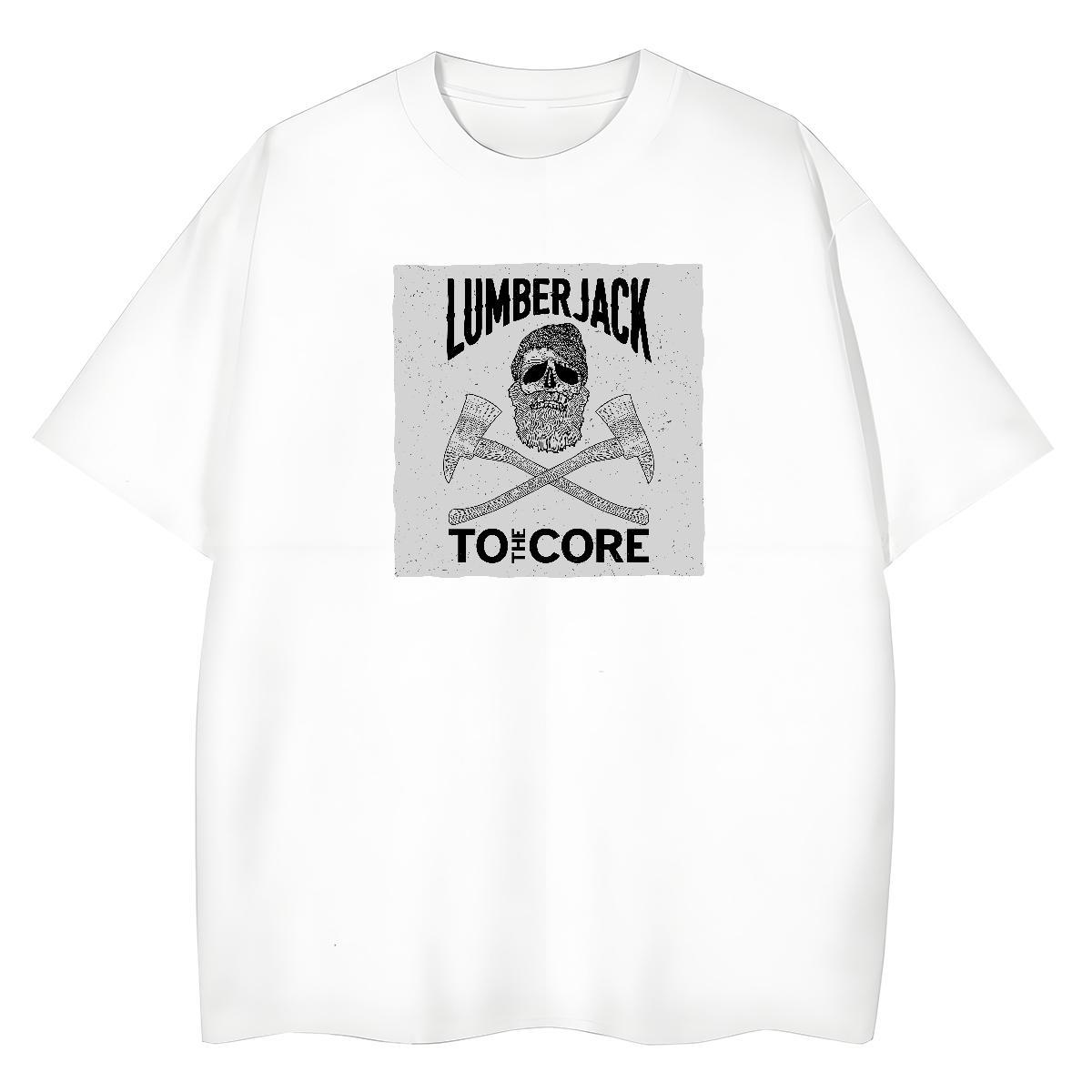 Casual New T shirt 100% Cotton 230g Breathable Soft Daily Outfit monster Couples T Shirts Unisex Cartoon Printing L-4XL Tees Shirts