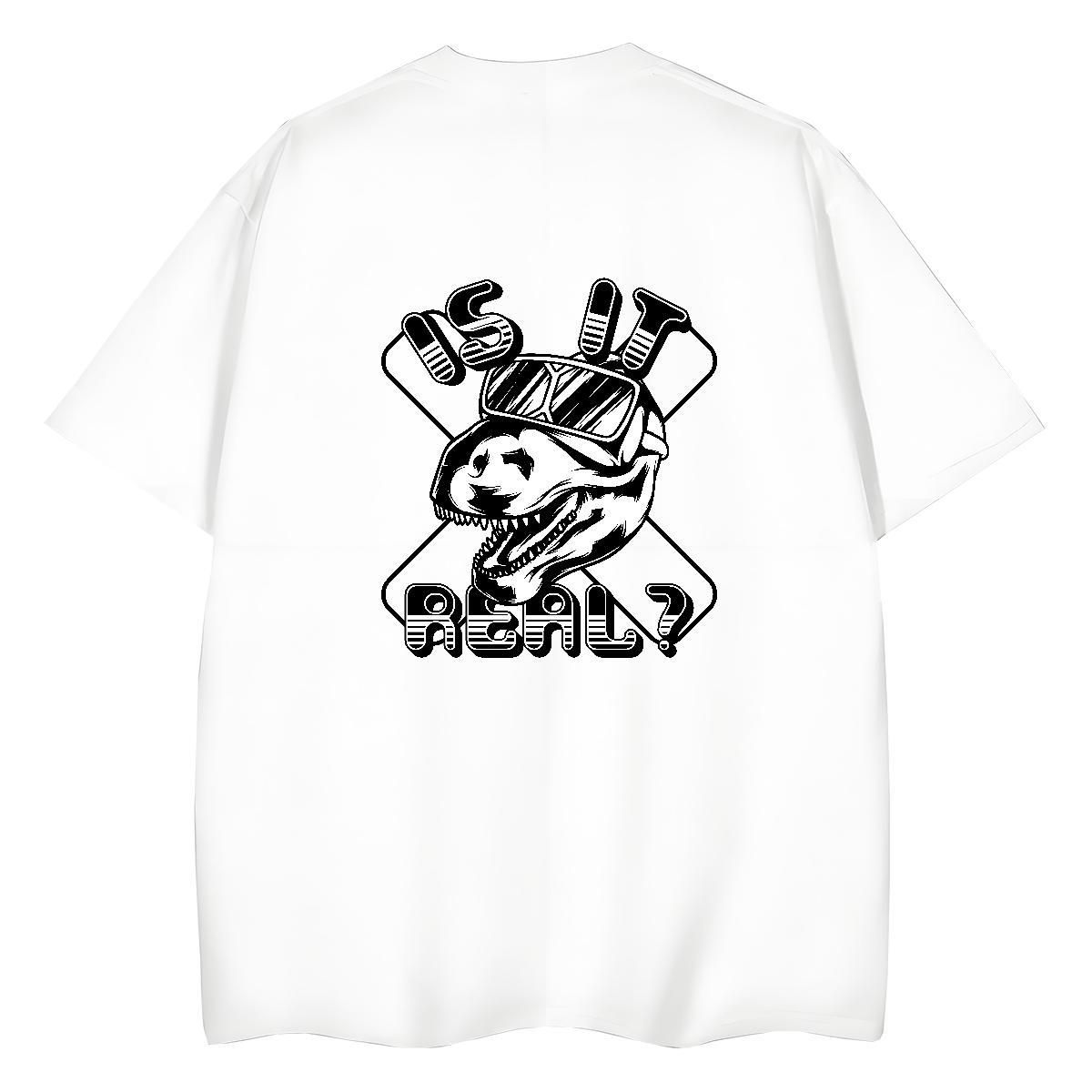 Fashion New T shirt 100% Cotton 230g Breathable High Street Hip Hop skull Lady T shirt Female DIY Anime Printed Tops Tees
