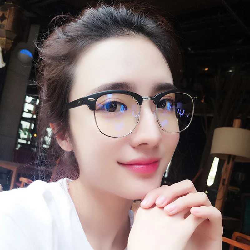 Half frame Myopia glasses computer goggles complete business low beam glasses diode 0-1.0-1.5-2.5-3.0 to -6.0 W240906
