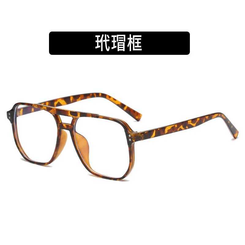 1 transparent computer glasses holder womens anti blue light square glasses block optical glasses W240906