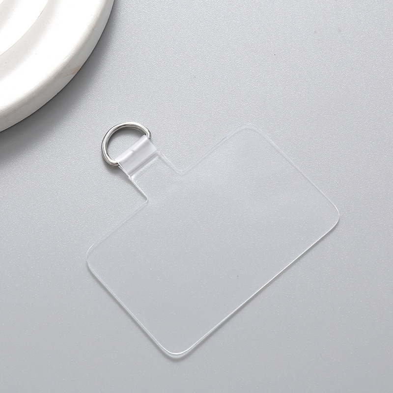 Mobile phone lanyard patch TPU integrated molding sturdy pad anti loss strap D buckle clip transparent ultra-thin back sticker
