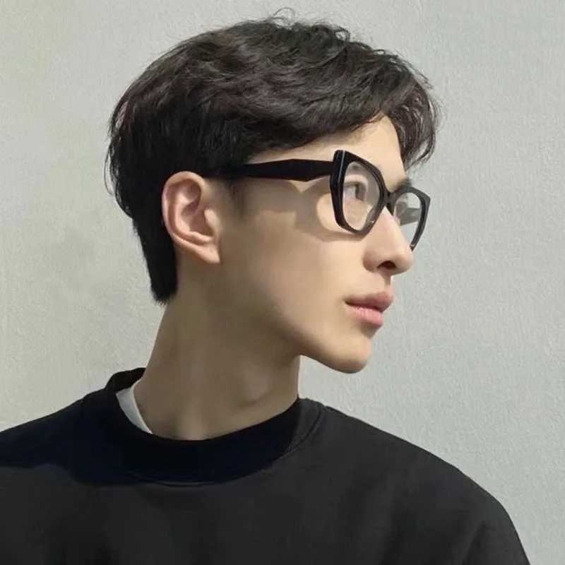 Printed fancy reading glasses for elderly people with polygonal colored frames in Europe and the United States mens and womens new+1.0 W240906