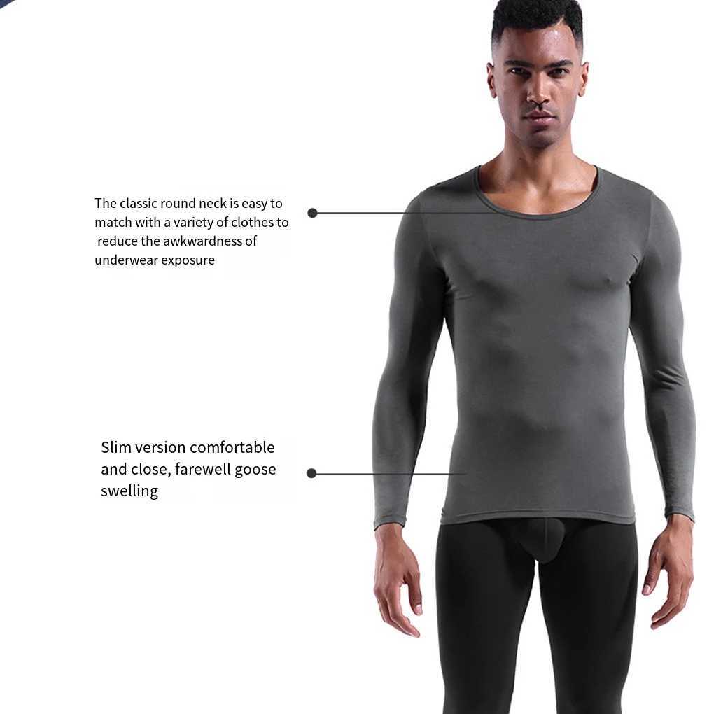 Underwear Hot Mens Baselayer Solid Winter Clothing Lining Full Match W240903