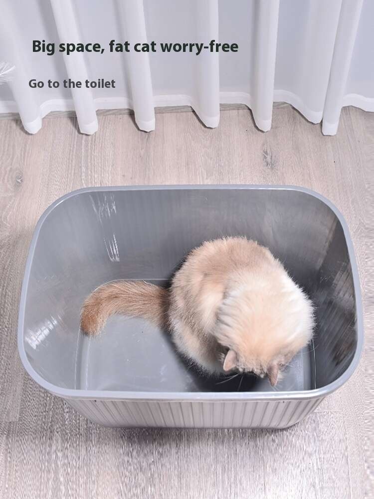 Top in box, fully enclosed, large, splash proof, essential for owners, extra high toilet, cat litter box
