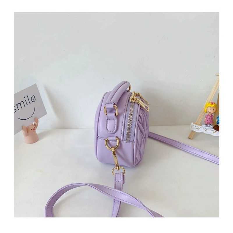 Childrens Fashion Shoulder New Princess Girl Daily Cross Body Bag Key Snack Coin Money Bag Mini Womens Handbag Childrens Messenger Bag W240906