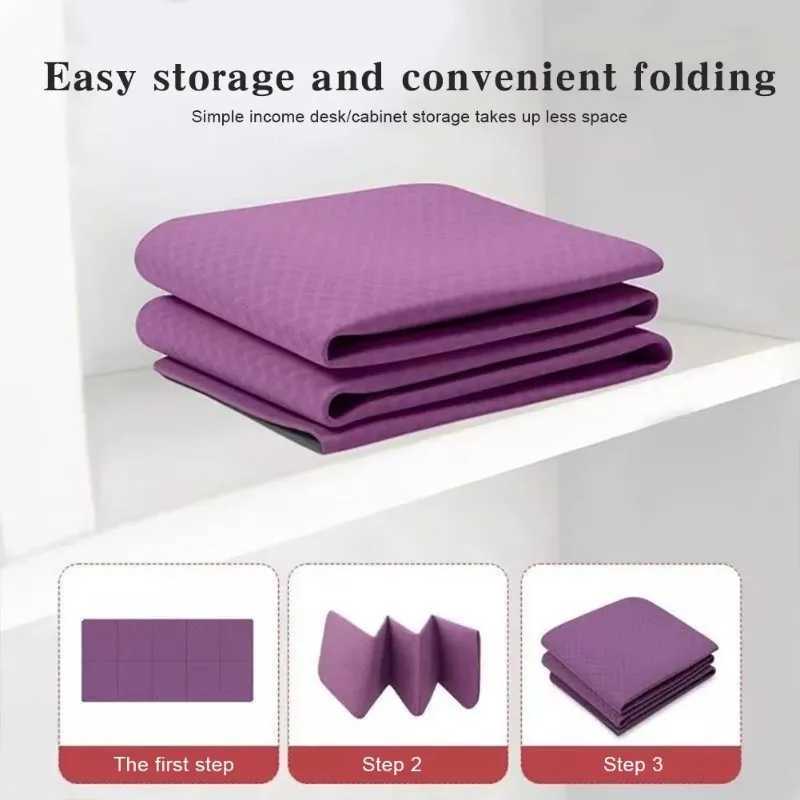 Folding yoga exercise mat balance mat home fitness equipment Pilates accessories fitness abdominal mat W240906