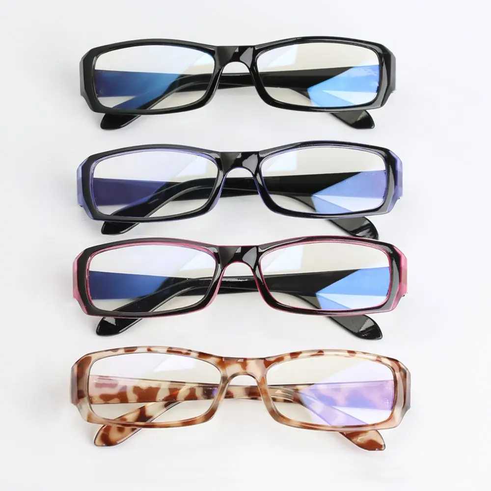 1 new retro anti blue light glasses black PC frame lens frame radiation protection glasses high-definition computer goggles W240906
