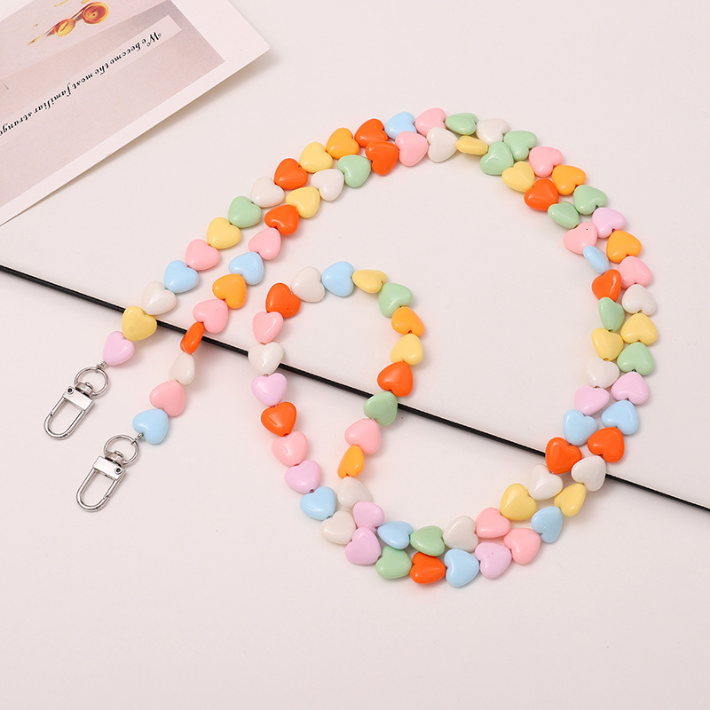 Yilian New Alien Beaded Love Cross Case Accessories Mobile Phone Hanging Rope Bag Single Shoulder Chain