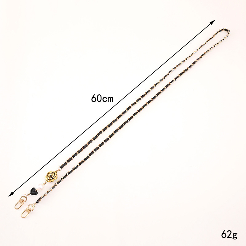 New pearl string leather crossbody long bag DIY accessory small fragrance style hanging rope anti drop mobile phone chain