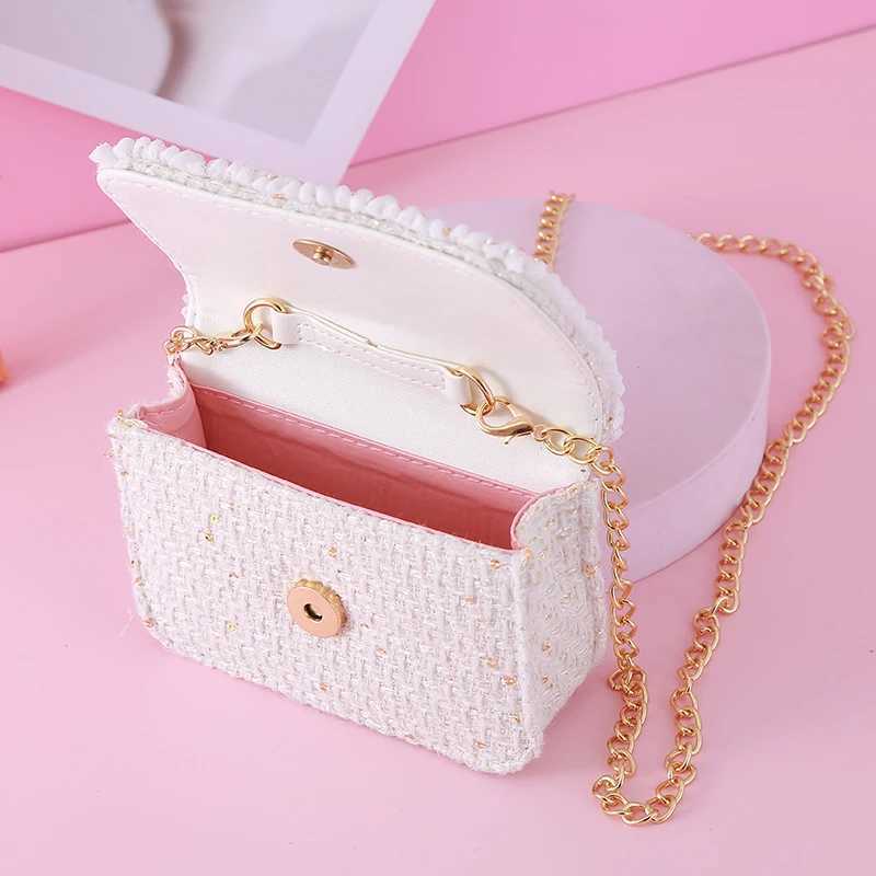 Childrens mini handbag cute princess cross body bag girls little crown wallet clutch bag toddler wallet and handbag gift W240906