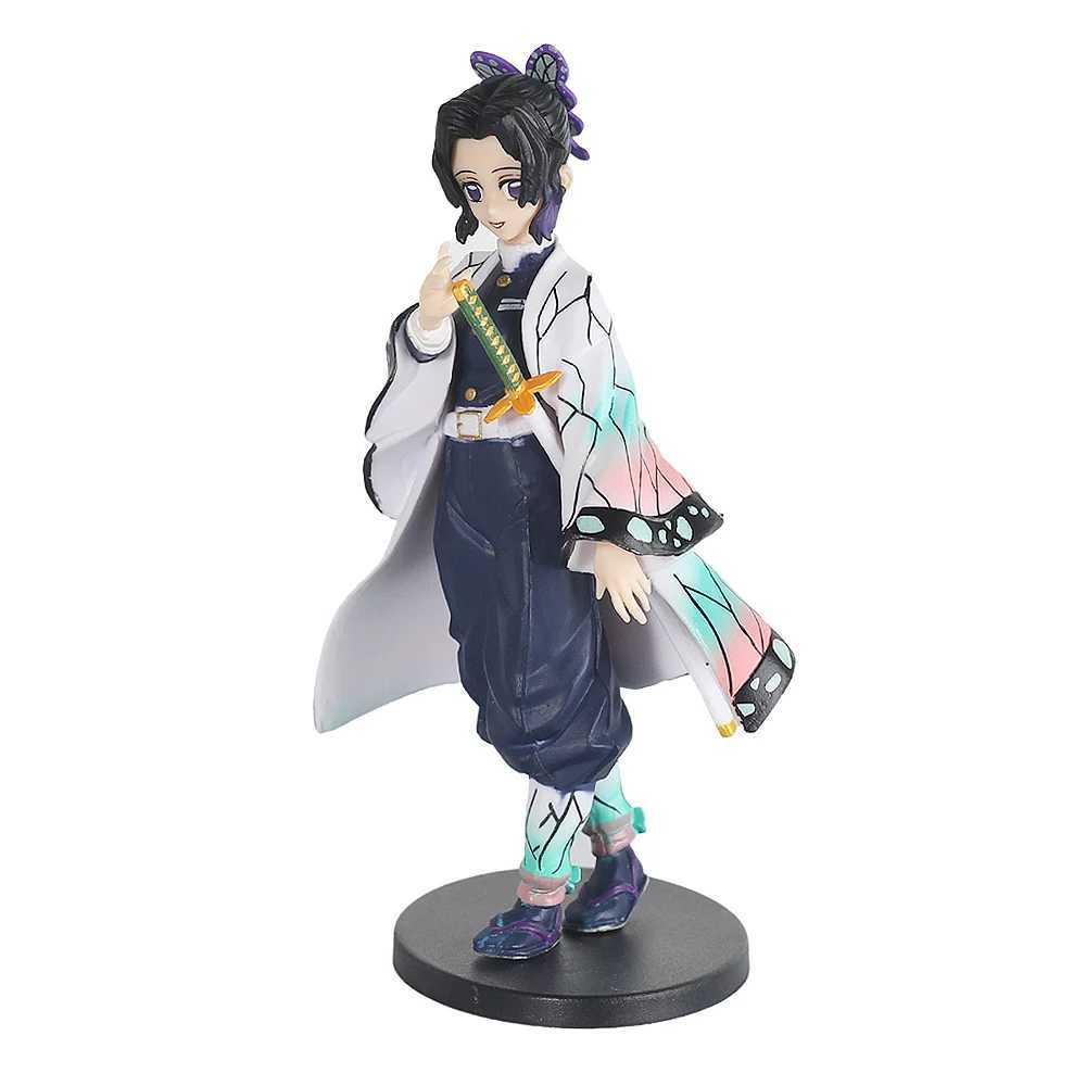 Anime 16CM Demon Slayer Kimetsu no Yaiba figure Kamado Tanjirou Action Figure Agatsuma Zenitsu Nezuko Warrior PVC Model ToysXJ240905