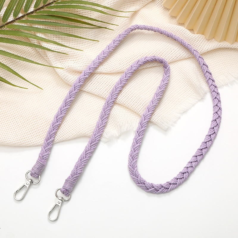 Yilian's new Korean version hand woven rope crossbody phone case hanging pendant simple and versatile shoulder strap anti loss chain