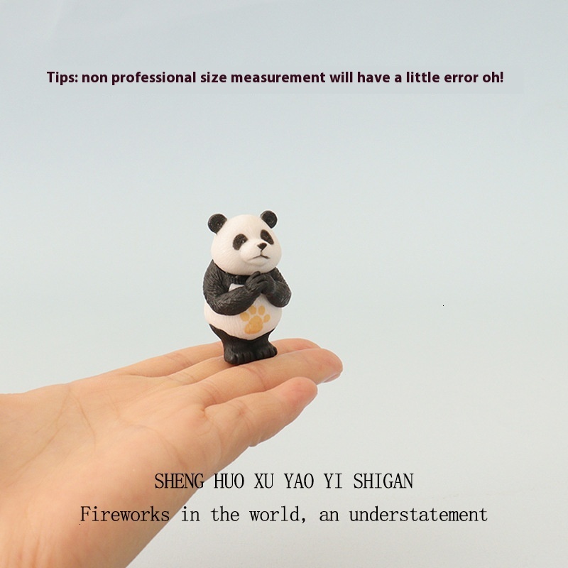 Cartoon Creative Ins Mini Cute Talent Performance Panda Micro Landscape Creation DIY Home Decoration Car Ornament