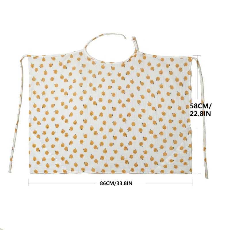 Outdoor breastfeeding cover baby breathable soft cotton plain care cloth nursing cover apron P31B W240907
