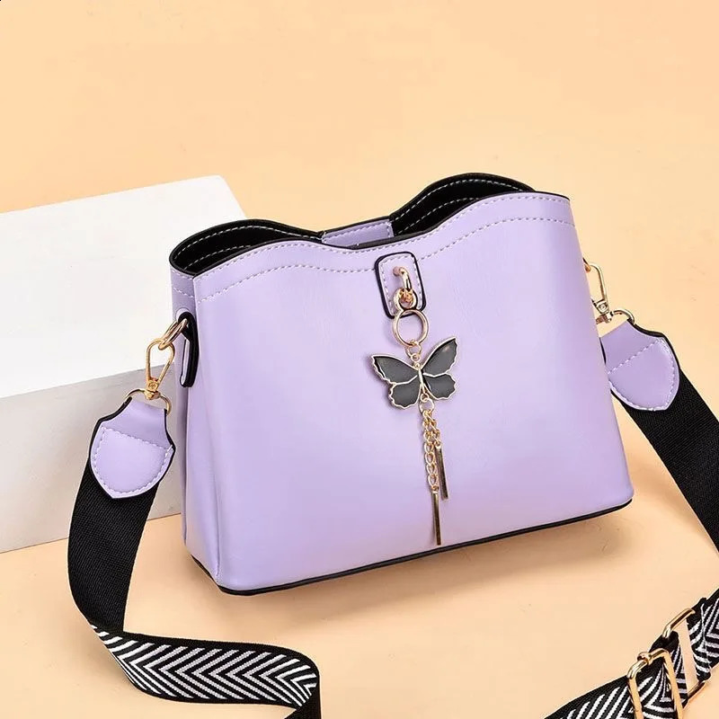 Womens Fashion High Quality Casual Handbag er PU Leather Messenger Bag Womens Ten Font Womens Handbag 240904