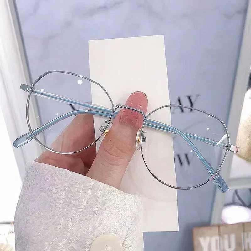New multi border myopia glasses for women with irregular frames Myopia glasses with anti blue light products for students from 0 to -4.0 W240906