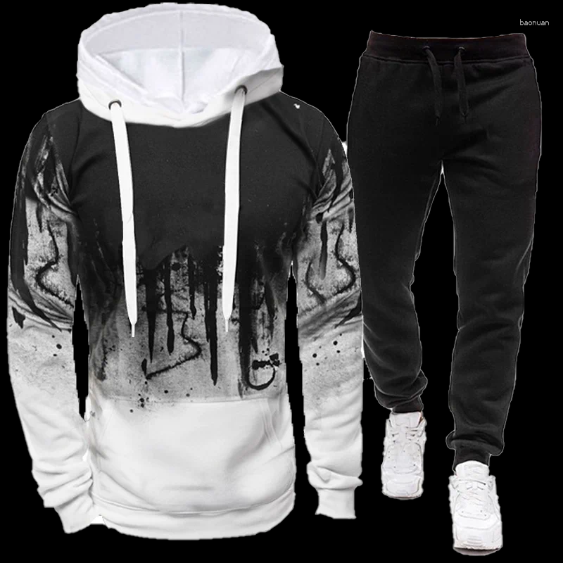 Men's Tracksuits Jogging Casual Pants Fitness Sportswear Under Decoration Sports Black