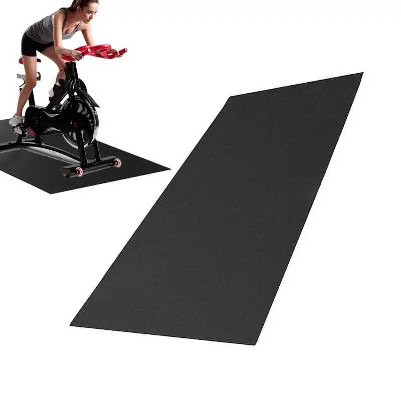 1 yoga mat treadmill exercise mat anti slip exercise bike mat coach hardwood floor carpet bike protection W240906