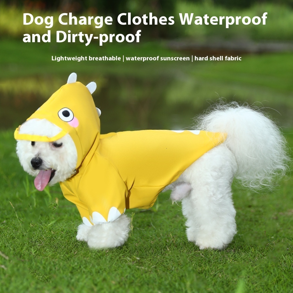 New Dinosaur Shaping Clothes Dog Raincoat Bibear Teddy corgi Dog Clothes Dog Clothes