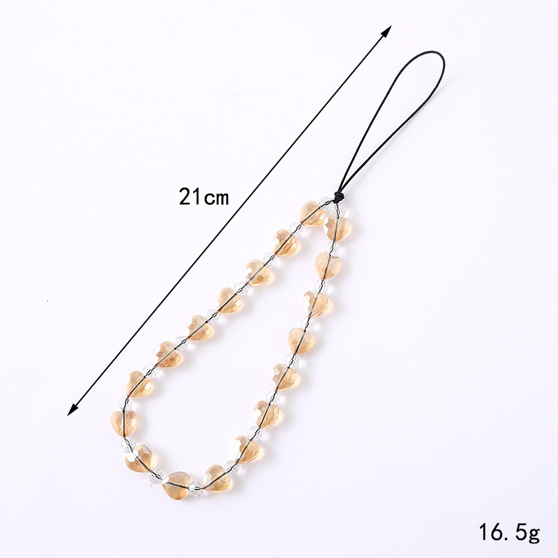 Light luxury new plated love chain, case, keychain, hanging decoration, luggage, bead pendant, phone lanyard