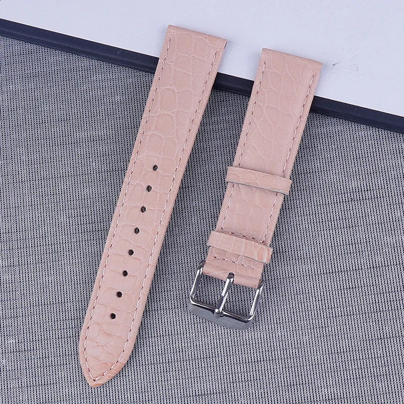 High Quality Handmade American Alligator Leather Watch Strap 16 18 19 20 22mm Brown Men Women Bracelet Quick Release 240906