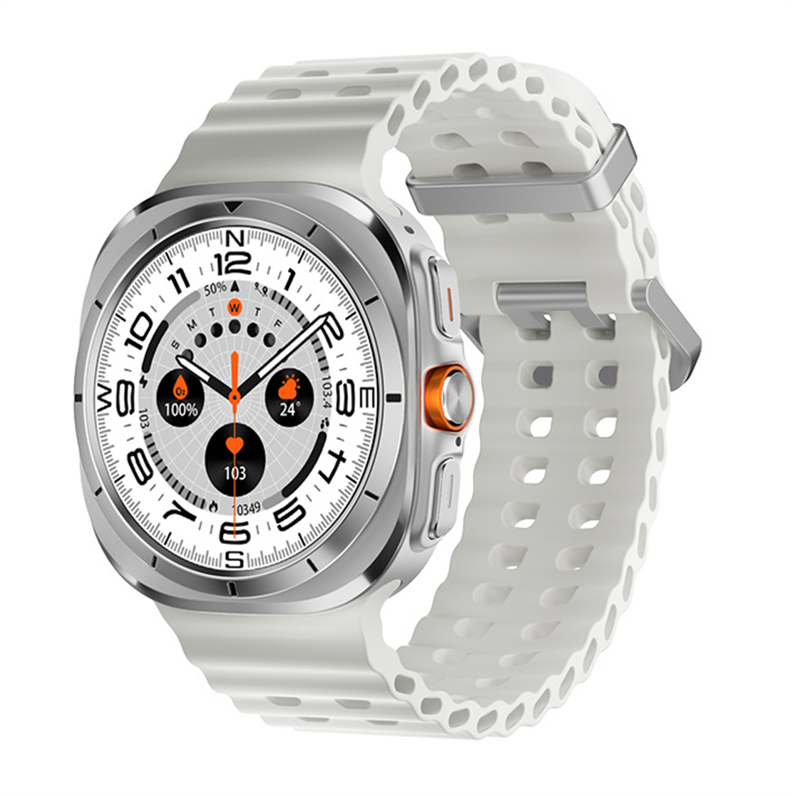 W7 Ultra Smart Watch HD Amoled 1.5-inch Screen Quick Release Strap 46mm Sport Bluetooth Call NFC Wireless Charger Heart Rate IP68 Waterproof FitCloudP