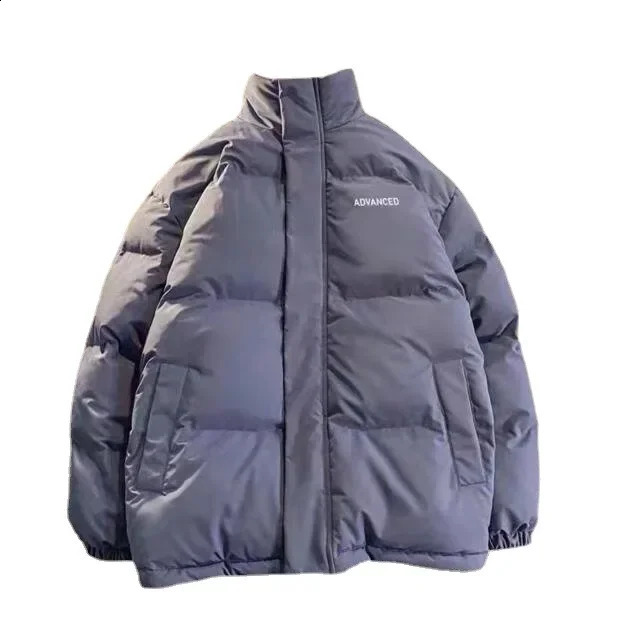 Autumnwinter Loosefit Cottonpadded Coat For Men Couples Bread Student Style Korean Version Wear Work Cotton Jacket 240907