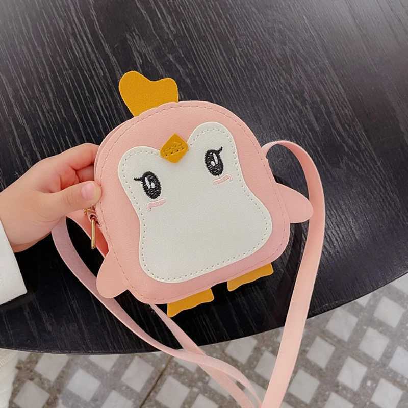 Cartoon Penguin Childrens Cross Body Bag Cute Mini Girl Shoulder Bag Fashion Childrens Messenger Bag Coin Wallet Accessories W240906