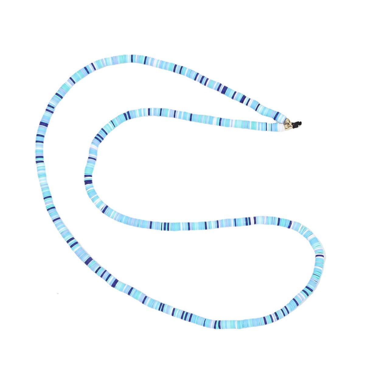 Yilian's new colorful soft ceramic simple rainbow bead phone chain, for women's neck hanging rope