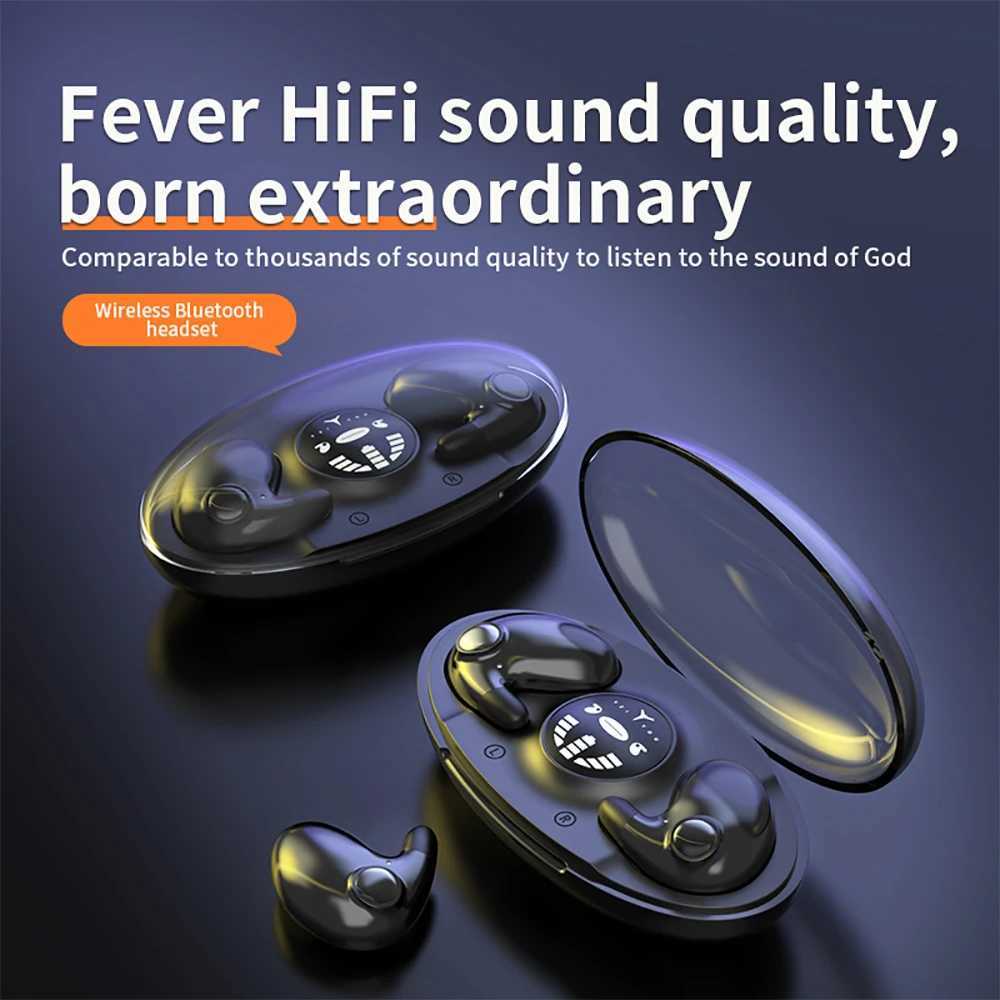 Invisible Sleep Earphone TWS Wireless BT 5.3 Headphones Mini HiFi Noise Reduction Earbuds IPX5 Waterproof Sports Headset M240907