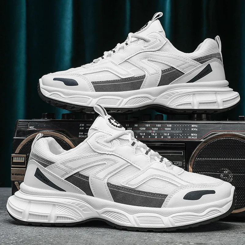 Free shipping shoes for men 2024 summer new sports shoes student fashion trend versatile casual shoes anti slip breathable wear-resistant running shoe