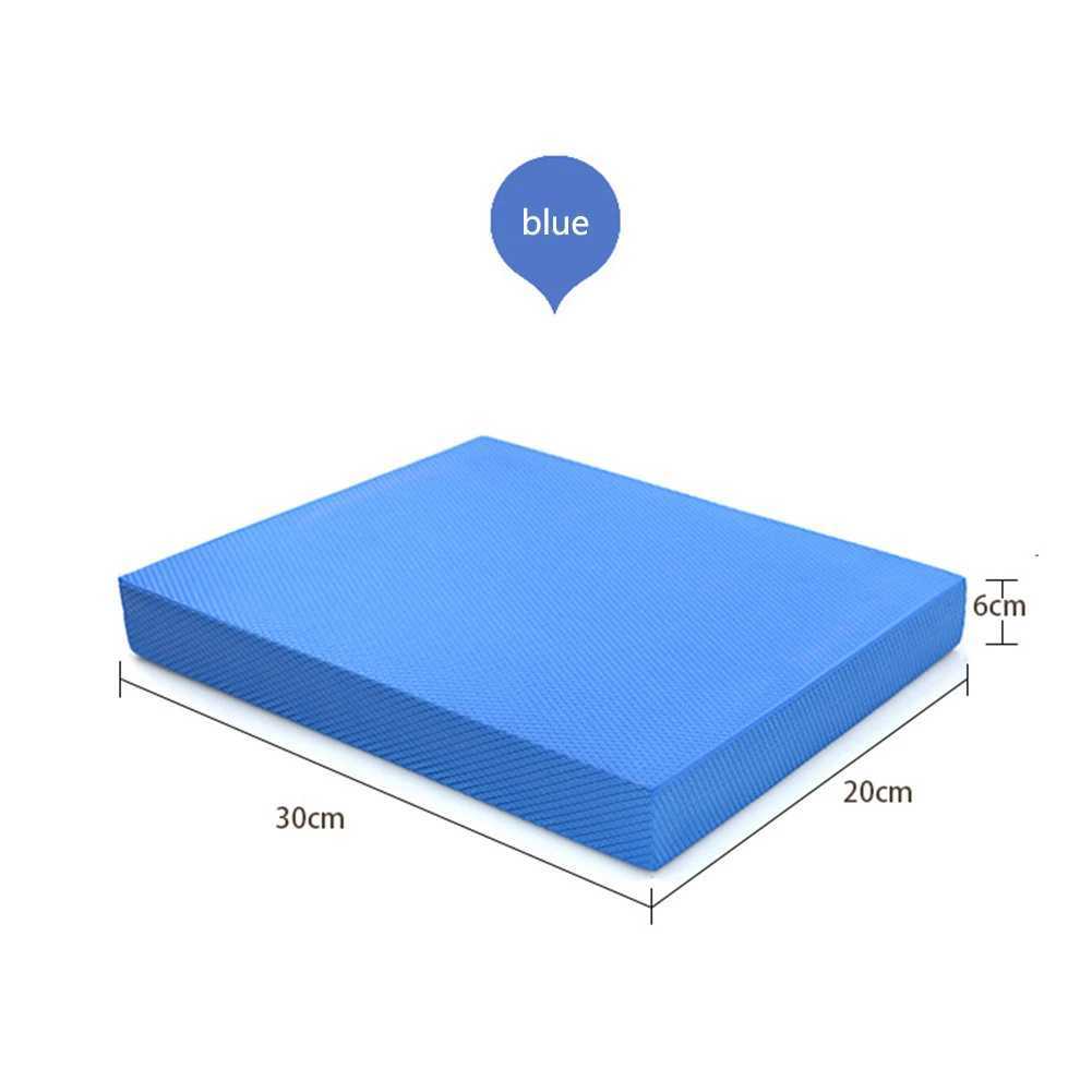 TPE yoga mat soft balance mat training mat gym Pilates block fitness knee pad thick balance board W240906