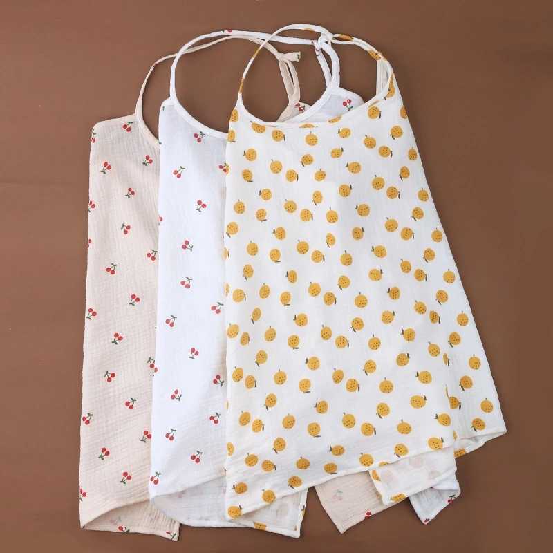 Outdoor breastfeeding cover baby breathable soft cotton plain care cloth nursing cover apron P31B W240907