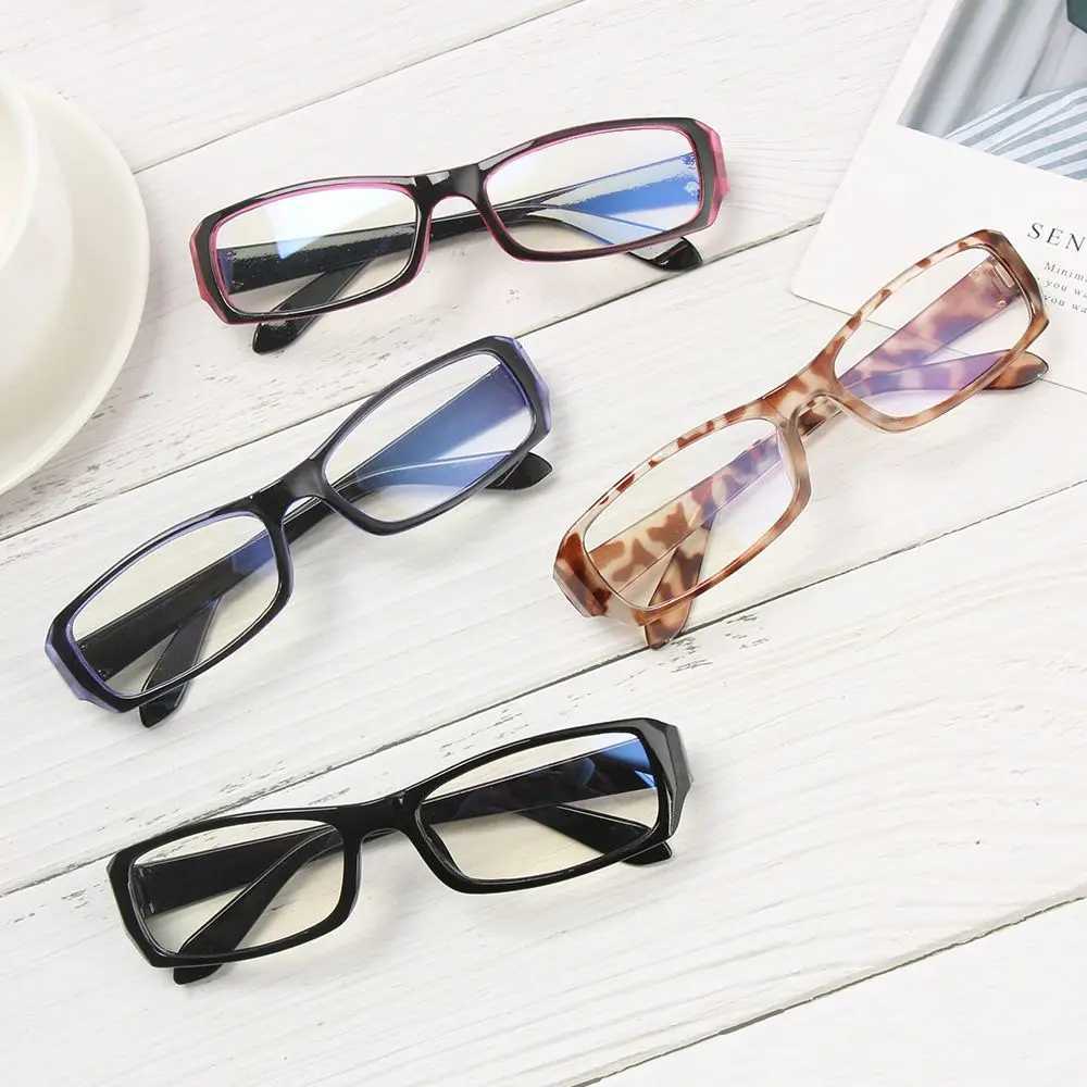 1 new retro anti blue light glasses black PC frame lens frame radiation protection glasses high-definition computer goggles W240906