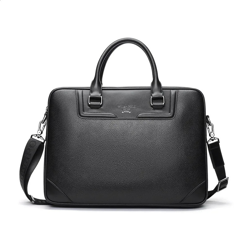 Mens suitcase fashionable shoulder bag large capacity file 240906