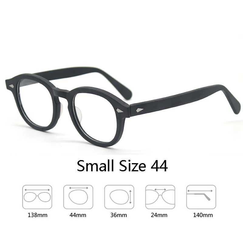 Mens frame style glasses transparent lens Johnny Depp brand computer designer mens round retro W240906
