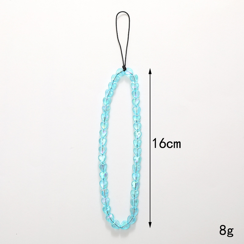 Mermaid Ji Love Beaded Chain Case Hanging Pendant Drop and Anti Loss Phone Rope Female