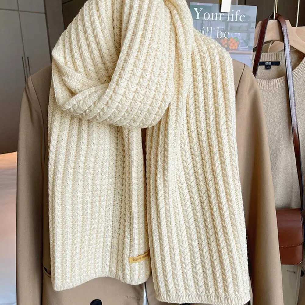 Long warm neck scarf Japanese knitted winter scarf suitable for warm and windproof thick neck packaging comfortable warm and elastic X2410171