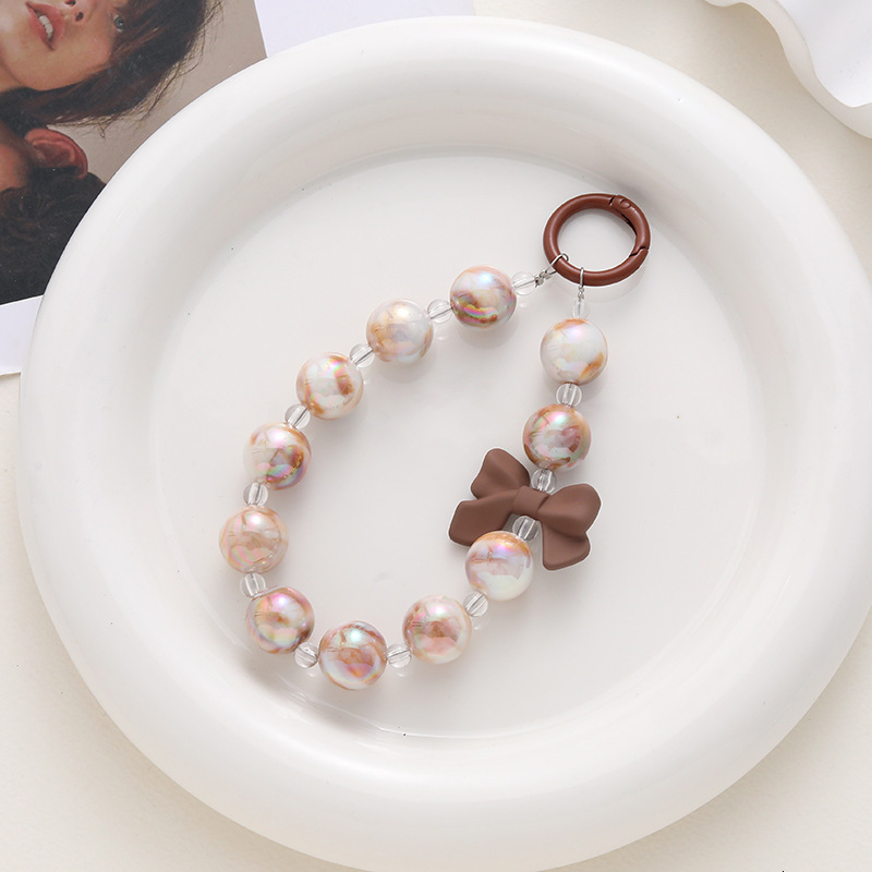 Tiktok the same type of beaded case accessories live selling mobile phone chain luggage pendant gifts