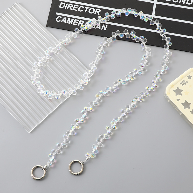 Yilian's new colorful water droplet crossbody exquisite single shoulder bag chain accessories phone case hanging pendant