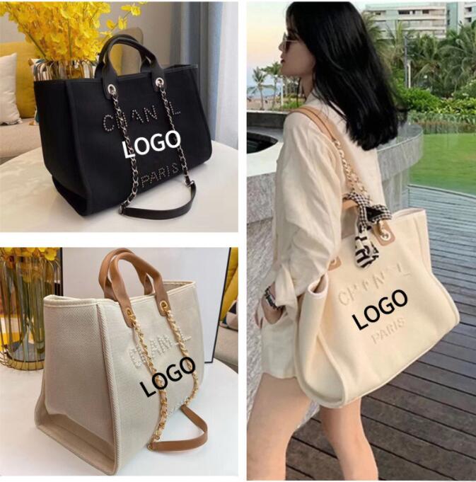 Large Tote Bag Designer Handbags shopping purse woman Classic leather Flower Checked Shoulder hand beach clutch wallet High Quality dhgate bag