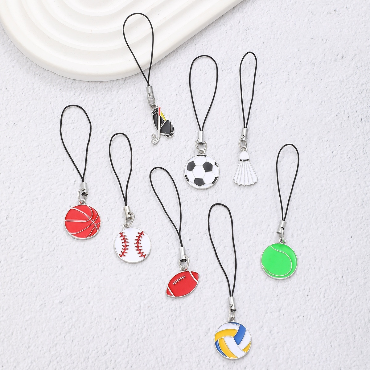 Creative ball accessories, baseball, mobile phone chains, basketball, football pendants, tennis, volleyball, boys and girls, small gifts
